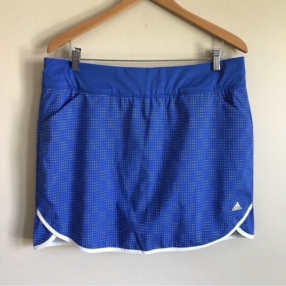 Adidas Tennis Golf Skort Blue White Size XL - Picture 1 of 5